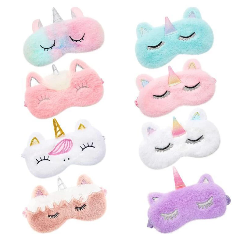 

3D Sleeping Eye Mask Unicorn Cute Kids Sleep Mask Cartoon Eye Care Cover Travel Eye Band Shade Rest Eyepatch Eye Blindfolds 1pcs