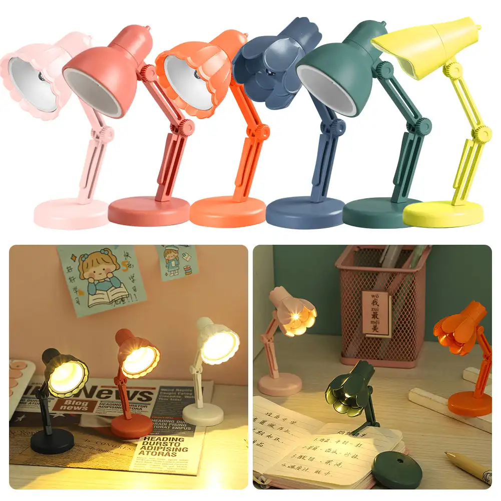 

Mini Table Lamp Foldable Magnetic Desk Lamp LED Bedroom Study Reading Book Lamps Night Light Eye Protection Bedside Lights