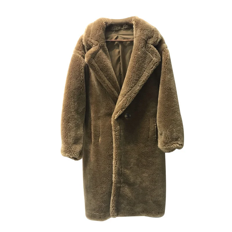 Winter European And American Men'S Coat Windbreaker Loose Silhouette Composite Fur One Sheep Sheared  Fashionable Gentle