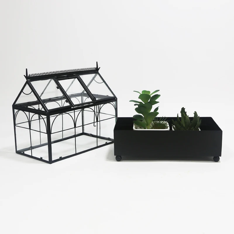 

Glass Small Sunshine Room, plant display decorative cabinets