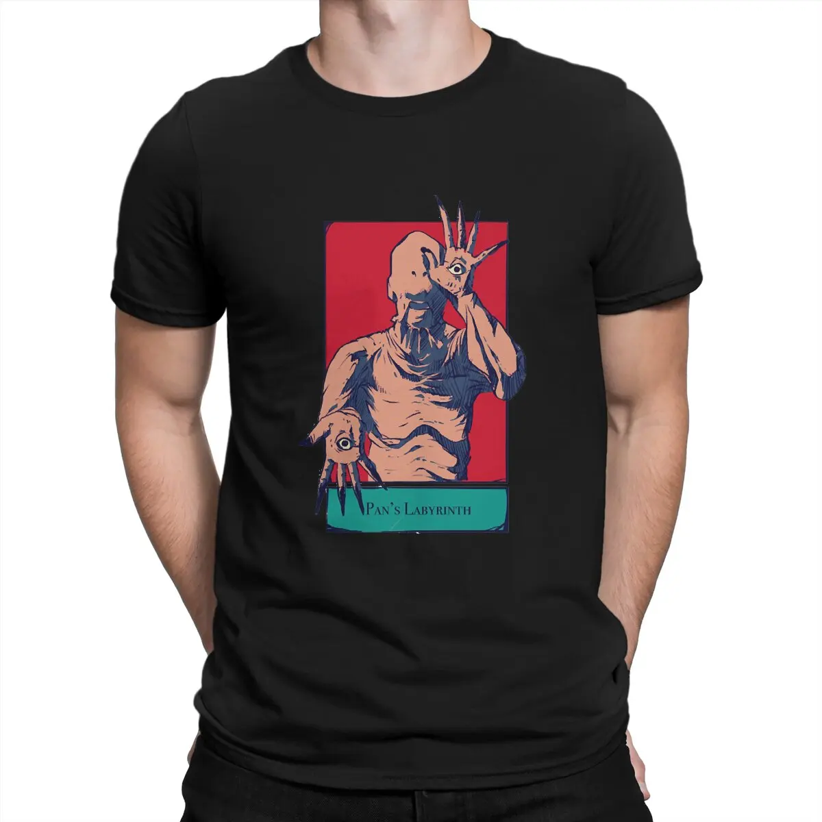 

Мужская хипстерская футболка в стиле Харадзюку с принтом «Страшная сказка»