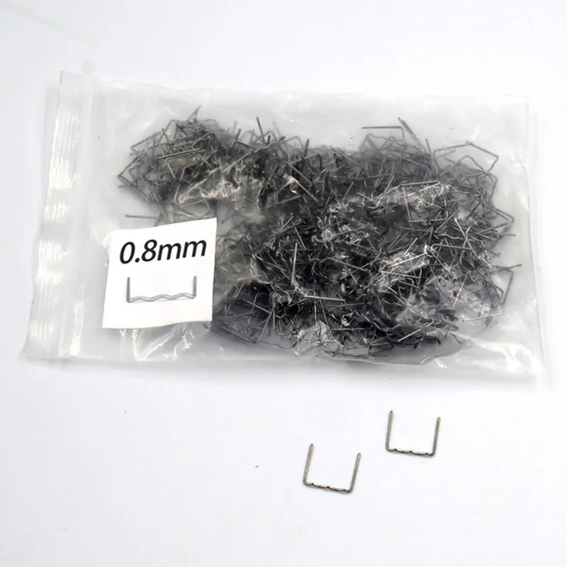 

100/500PCS Hot Stapler Staples For Plastic Welder Car Bumper Repair Welding Machine Hot Welding Tool 0.8mm Small Wave Staples