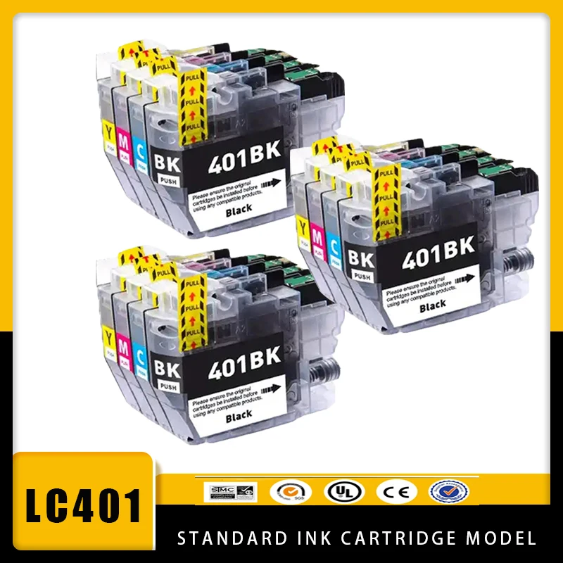 

Vilaxh LC401 Standard capacity LC401 401 Compatible Ink Cartridge For Brother MFC-J1010DW MFC-J1012DW MFC-J1170DW Printer