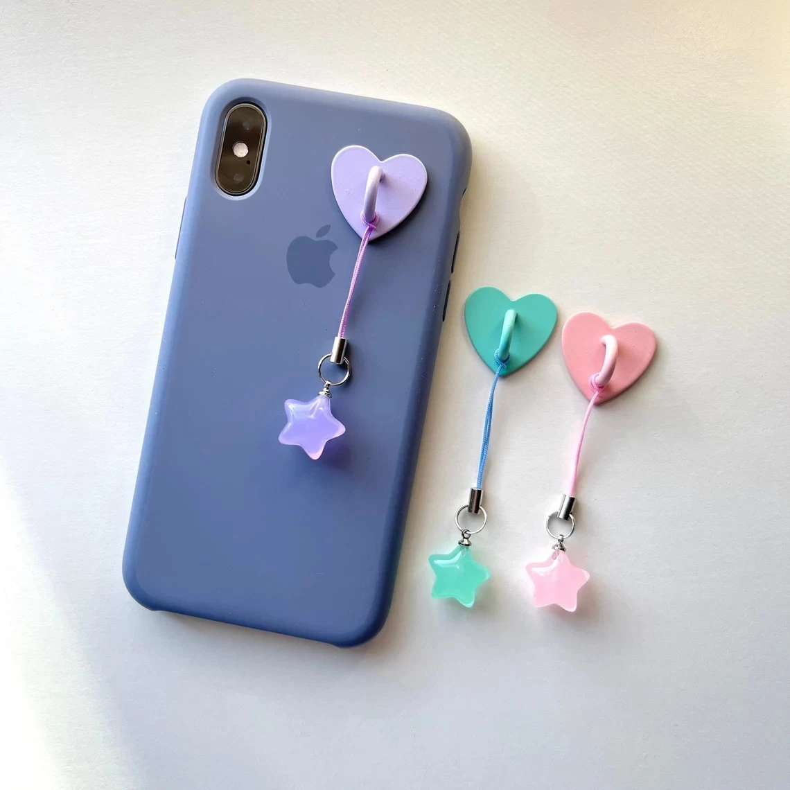 

Matching Star Charm & Charm Hook / Phone Hook / Phone Accessory / Gift Idea / Phone Charm / Phone Chain / Phone Strap / Kawaii