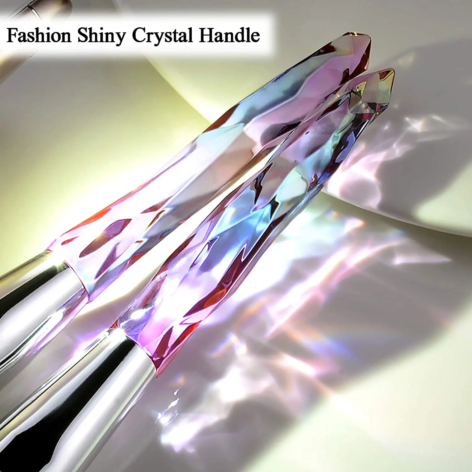 5/10Pcs Crystal Makeup Brushes Set Blending Powder Blush Eyeshadow Eyebrow Cosmetics For Face Make Up Tool Brochas Maquillaje