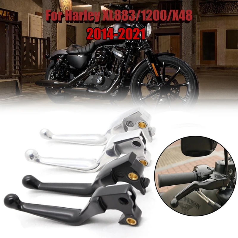 

rake Clutch Levers For Harley Sportster Iron 883 XL XL883 1200 XL1200 XR1200 N Custom C X48 Forty Eight Seventy Two 2014-2021