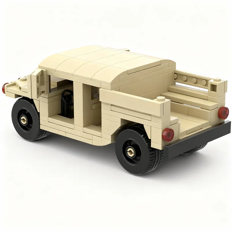Фото Набор для сборки модели заброшенного автомобиля Humvee (191 деталь), конструктор, рождественский подарок, развивающая игрушка, идея для творчества, DIY №2
