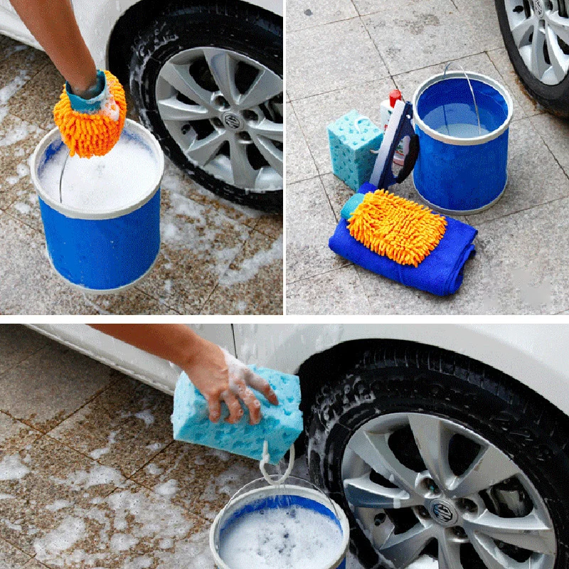 

Водонепроницаемое складное ведро, удобное экологически чистое износостойкое складное ведро, складное ведро