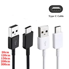 0,21,21,523 м кабель для Samsung USB 3,1 Type C кабель для Galaxy S20 S10 S9 S8 Plus A20 A30 A40 A50 A60 A70 S A80 A90 Note 8 9