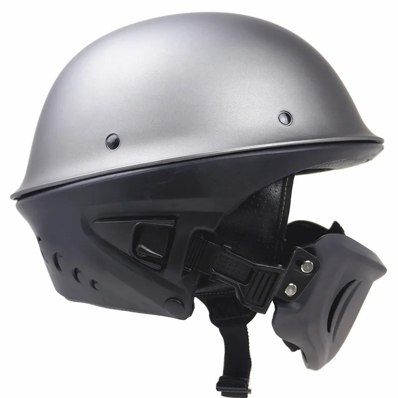 Genuine ZR-666 Motorcycle Helmet Retro Vintage Japan Style Casco Moto Removable Chin Scorpion Helmet Open Face Half Face Casque