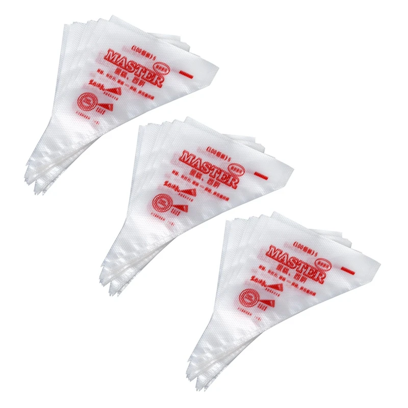 

300 Pcs Pocket Socket Disposable Bag Creme Patisserie Cake Decoration 17X29cm