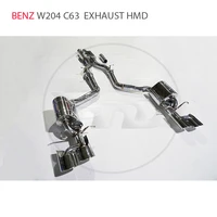 hmd stainless steel exhaust pipe manifold downpipe for mercedes benz w204 c63 auto modification electronic valve