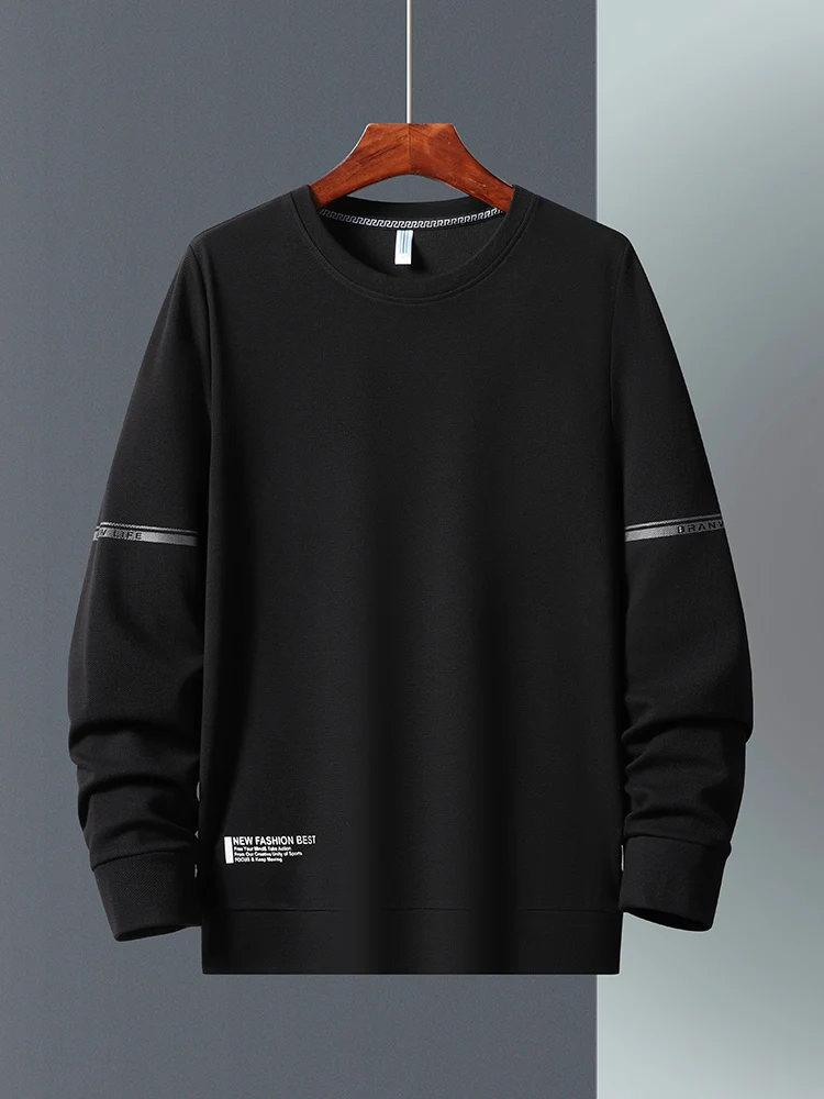 Мужская спортивная одежда черного и серого цвета размера плюс дышащий