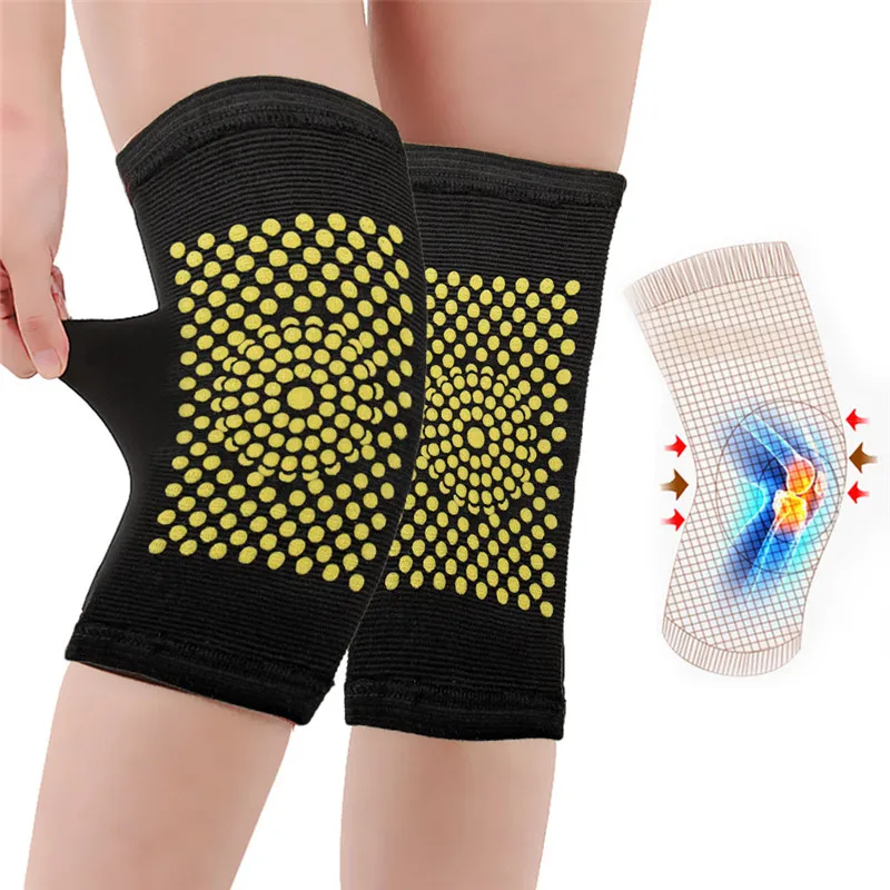 2PCS Winter Self Heating Knee Sleeve Tourmaline Brace Support Far Infrared Keep Warm Knee Warmer Self-heating Knee Pads images - 6