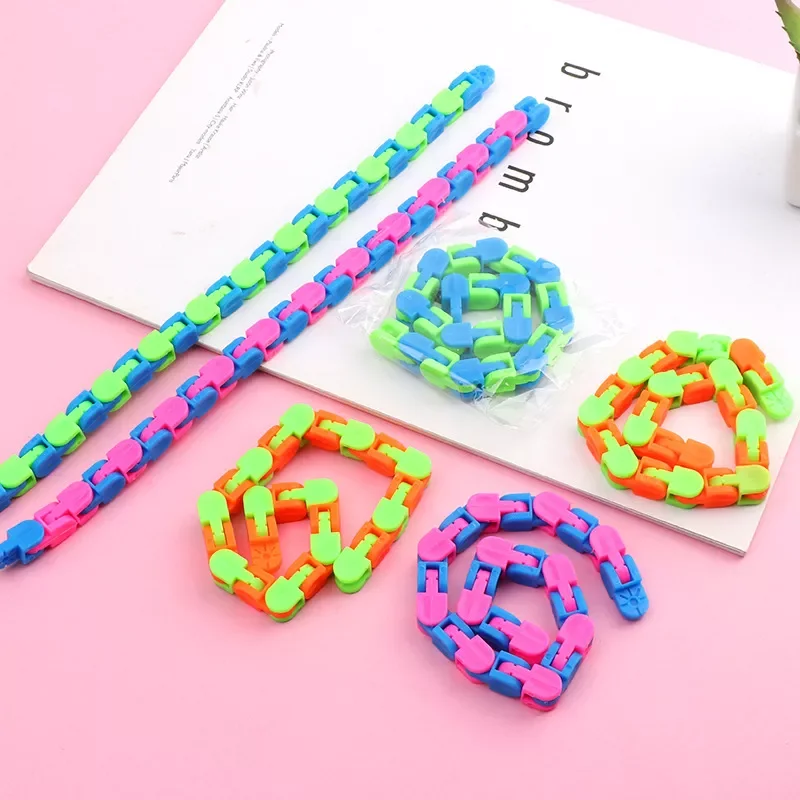 Tracks Antistress Chain Toy For Children Bike Chain Stress Relief Sensory Toys Adult Decompression Autism Needs Kids Gifts
