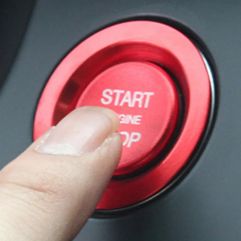 

Car Engine Start Stop Button Stickers for Land Rover Discovery 4/5 Range Rover Sport Evoque Vogue Velar Car Trim Ring Cover