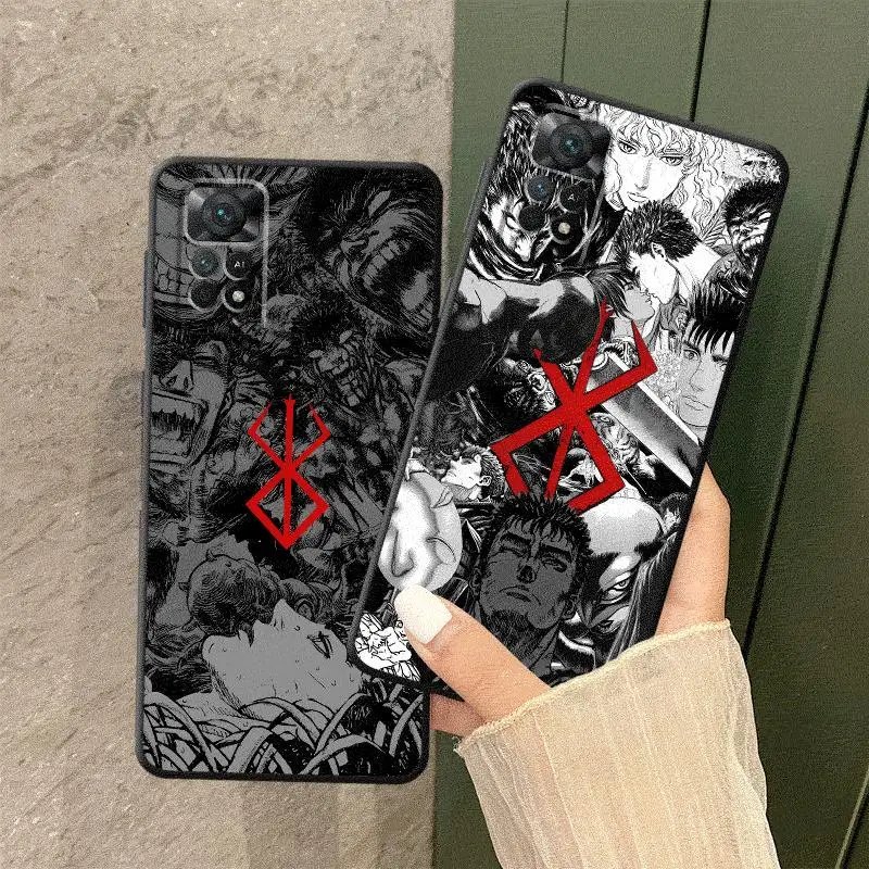 Чехол для телефона Berserk Comics Anime Cool Xiaomi Redmi Note 7 8 T S 10 11 12 Pro ProPlus 13
