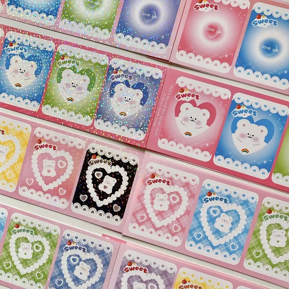 

Эстетичная фоторамка в стиле Ins, лазерная наклейка, креативный декор для карт с милым идолом, декоративные наклейки с рамкой для альбома, нак...