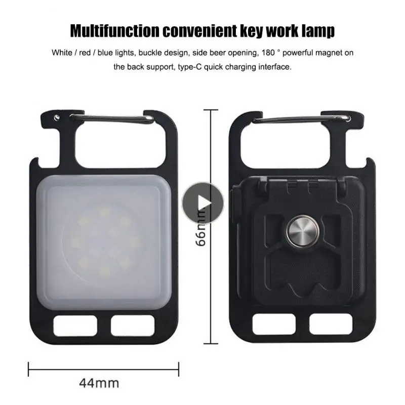 

Outdoor Camping Pocket Keychains Work Light Portable Mini Led Flashlight Usb Rechargeable Small Lights 2023 Wholesale Hiking Hot