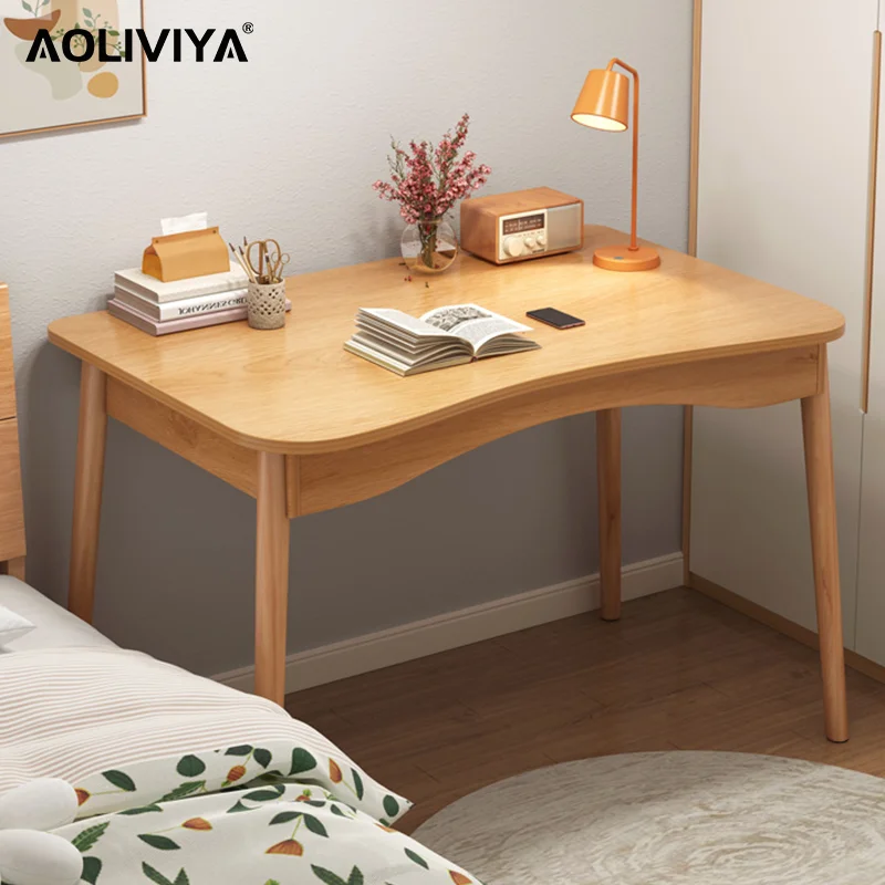 

Стол компьютерный AOLIVIYA для дома, простой стол для учебы, маленький стол для спальни, простой письменный стол для студентов ShuangHong 2023