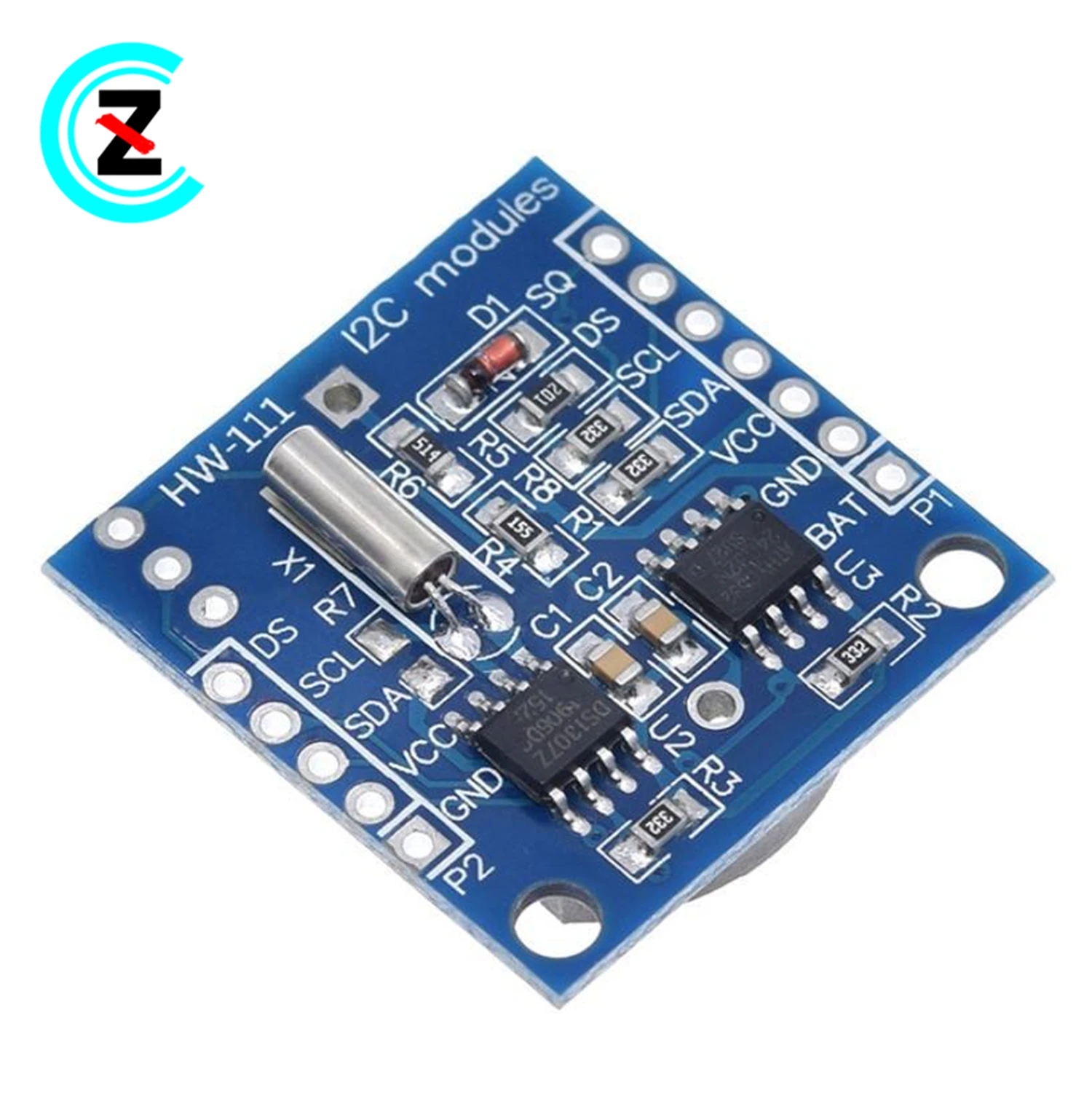 Фото 5 шт. крошечный модуль RTC I2C 24C32 память DS1307 часы HW-111 №2