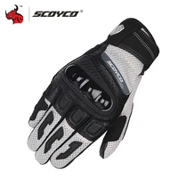 scoyco motocross cycling protection motorcycle gloves men and women breathable full finger gloves anti drop touch screen gloves
