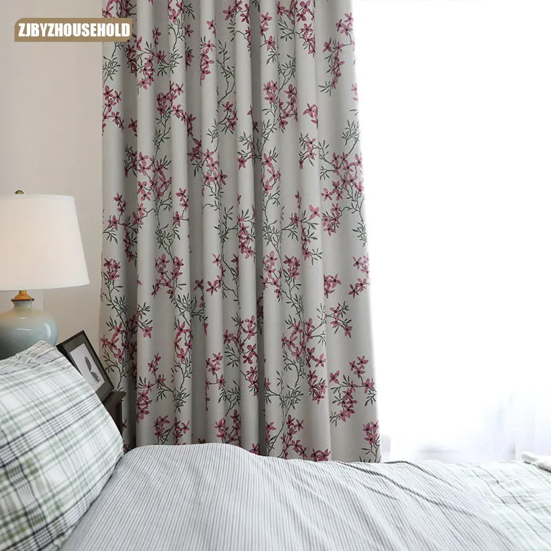 

2023 New American High-precision Printing Chinese Style Curtains for Living Dining Room Bedroom