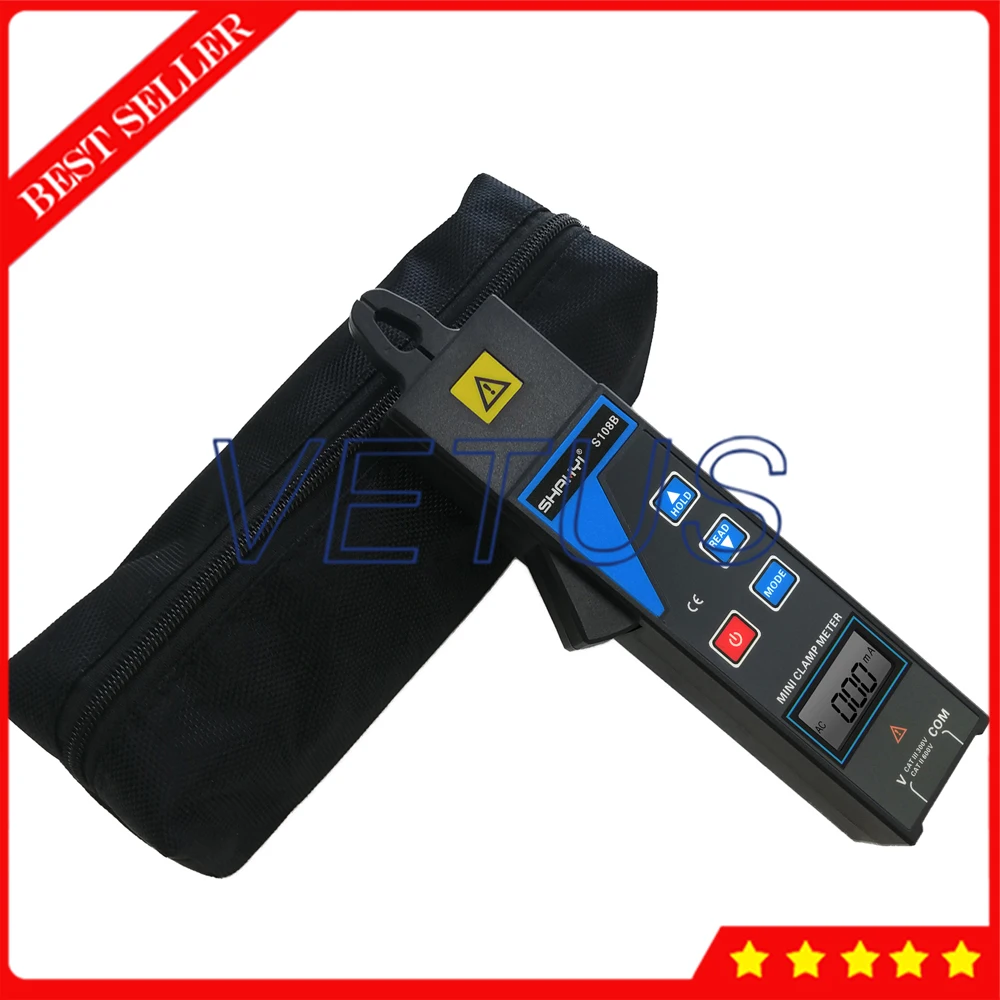

S108B Mini Clamp Current Leakage Meter With Voltage 0 to 600V Current 99 sets data save For Online test 380/220V power system