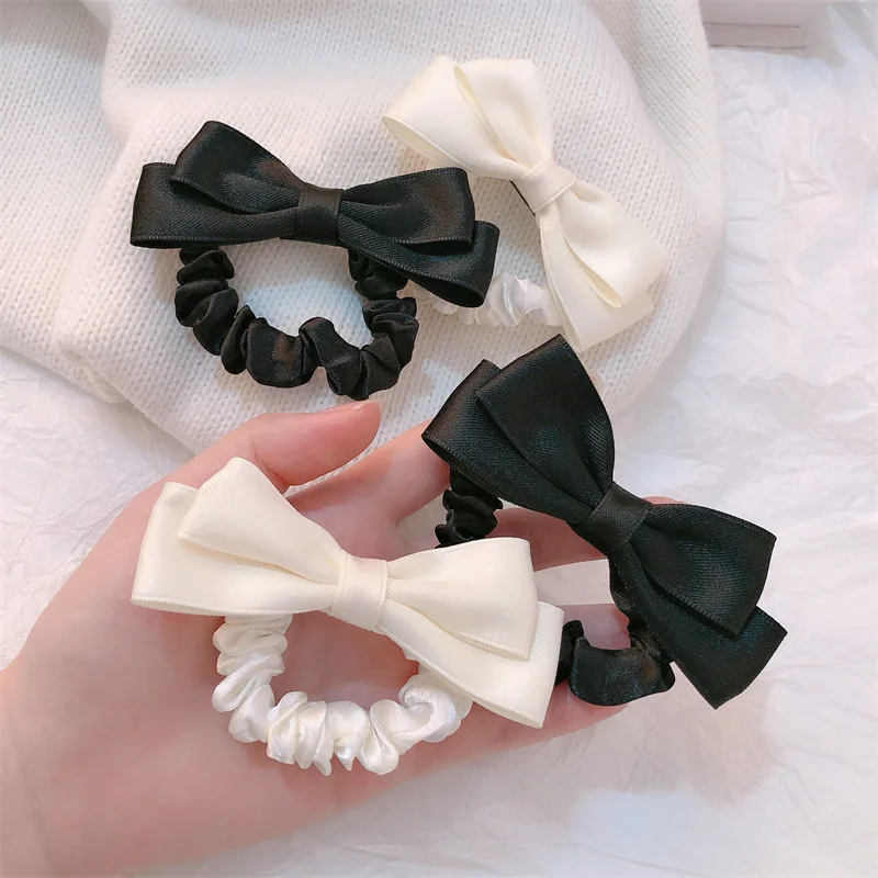 Женские эластичные резинки для волос с бантом