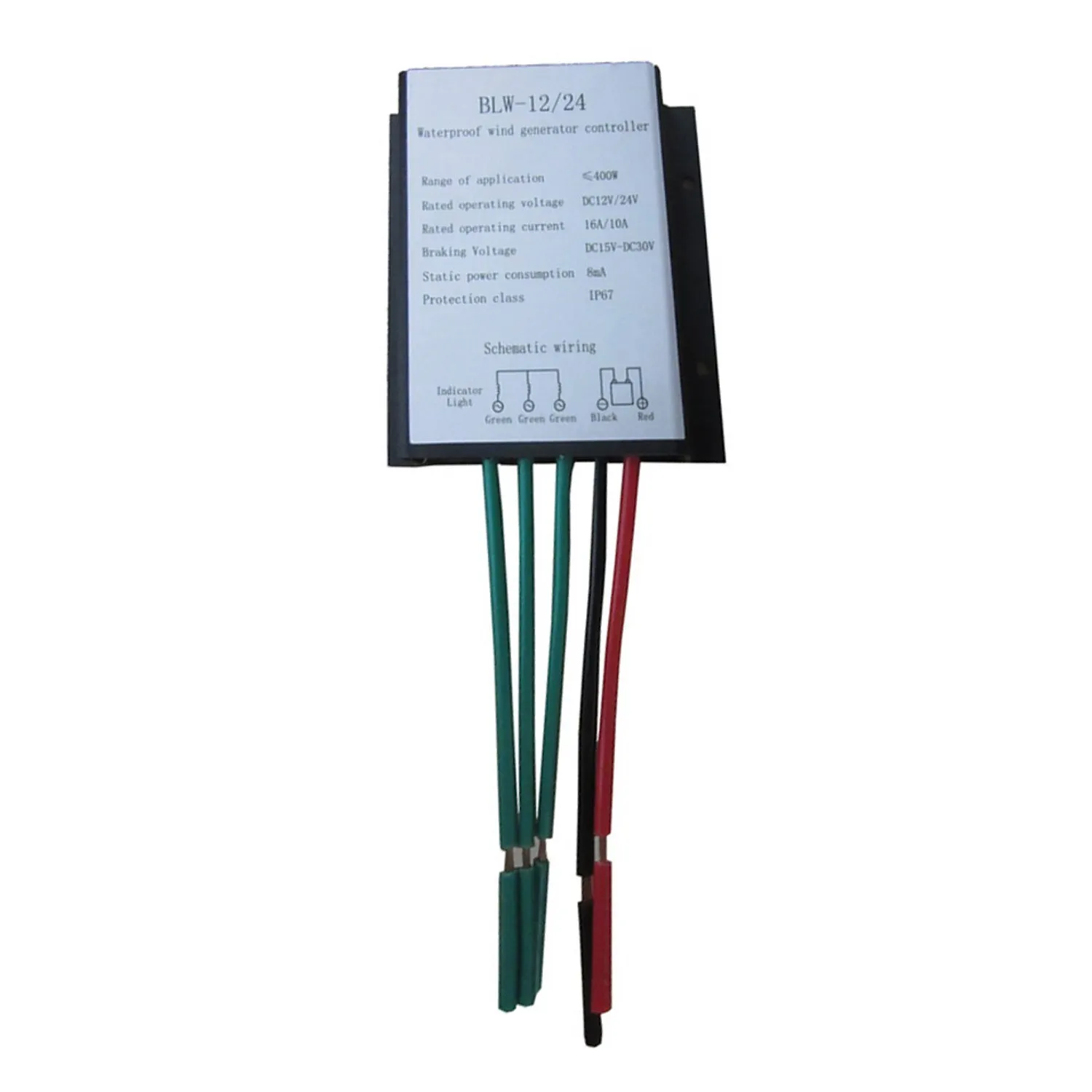 

400W DC12V/24V Automatic Switch Waterproof Wind-driven Generator Controller Regulator
