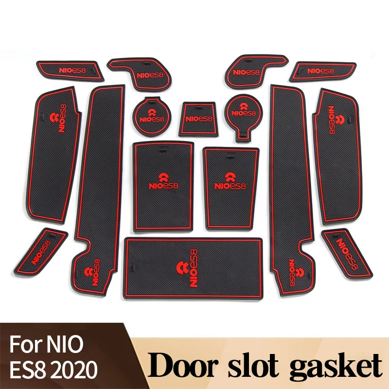 

Anti-Slip Gate Slot Cup Mat For NIO ES8 2020 PVC Granta Interior Non-slip Accessories Door Pad Car Styling Stickers
