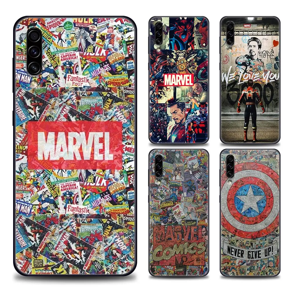 

Marvel Avengers Heros Logo poster Comics Phone Case For Samsung Galaxy A90 A80 A70 A70S A60 A50 A40 A30 A30S A20S A20E A10 A10E