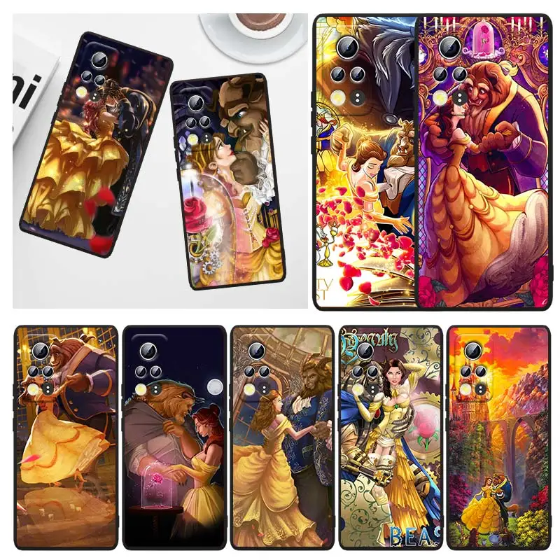 

Art Beauty and the BeastFor Honor 60 X30i Magic3 X20 50 SE Lite 30 30i View 20 20E Pro Plus Black TPU Funda Capa Phone Case