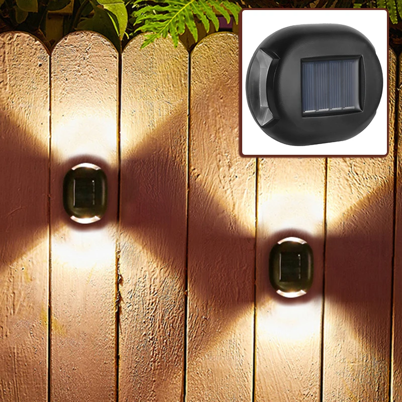Waterproof Solar Garden Light Cordless Wall Lamp Decorative Modern Outdoor Automatic Light Nail/Adhesive Tape Avail xqmg