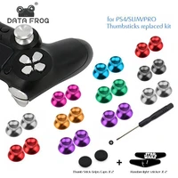 2pcs 3d metal thumb stick with silicone cap for playstation4ps4 props4 slimxbox one oldxbox one slim controller accessories