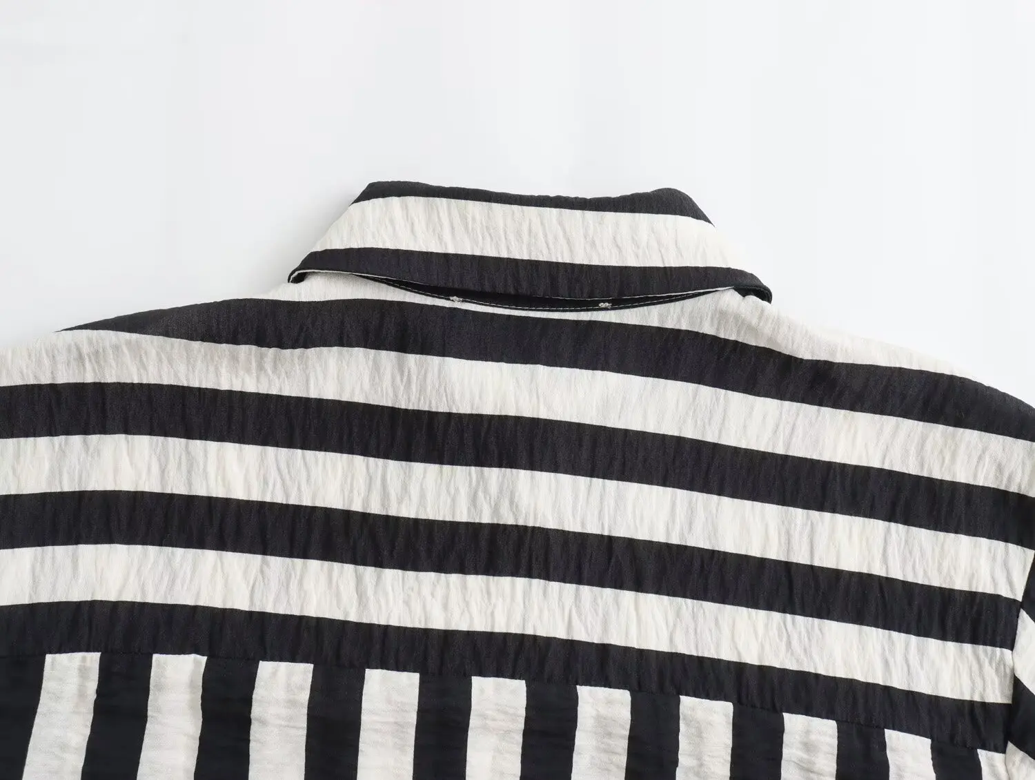 PB &amp ZA женская осенняя новая модная полосатая рубашка 2024 винтажная повседневная