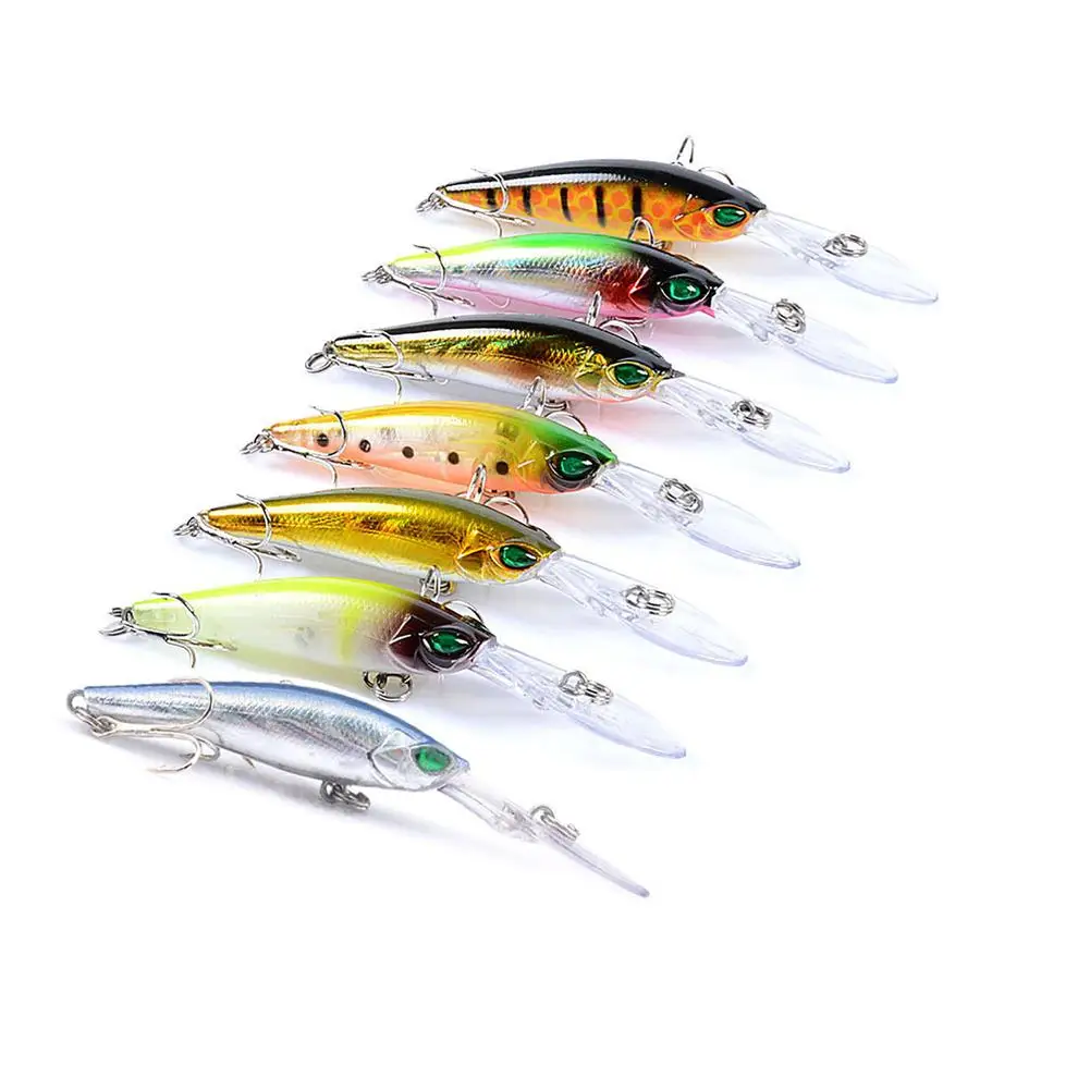 

1pc 9.4cm/6.2g Fishing Lures With Treble Hooks Artificial Hard Bait Wobblers For Fishing Bass Trout Carp