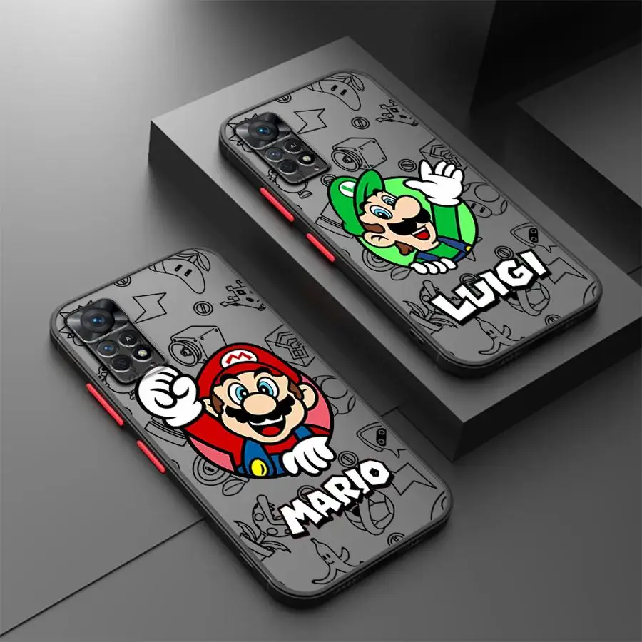 Чехол для телефона с рисунком Super M-Ma Rio Xiaomi Redmi Note 11 12 13 Pro Plus 11Pro 5G 7 8 9 10Pro 8T 9S 10S 12S Cover