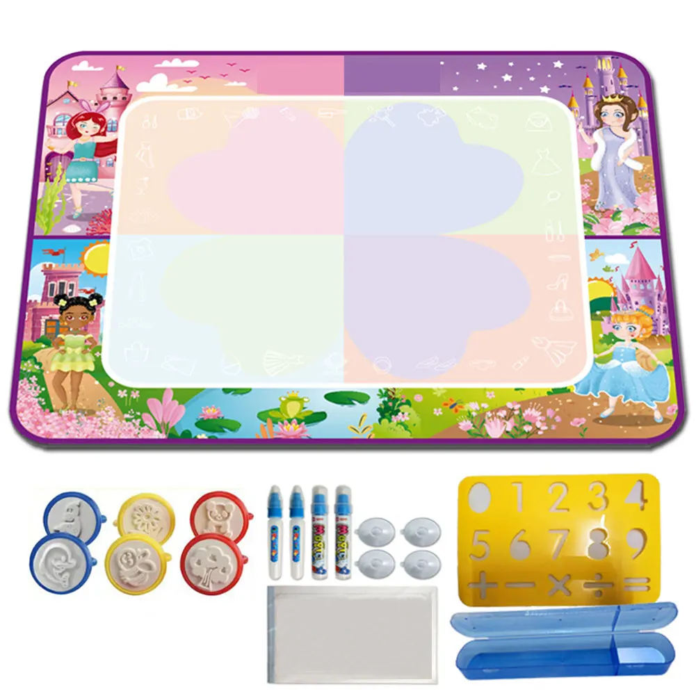 

Toddles Coloring 100x80cm Children Board Drawing Painting Kids Craft Water Doodle Mat Educational Toys Pen Large