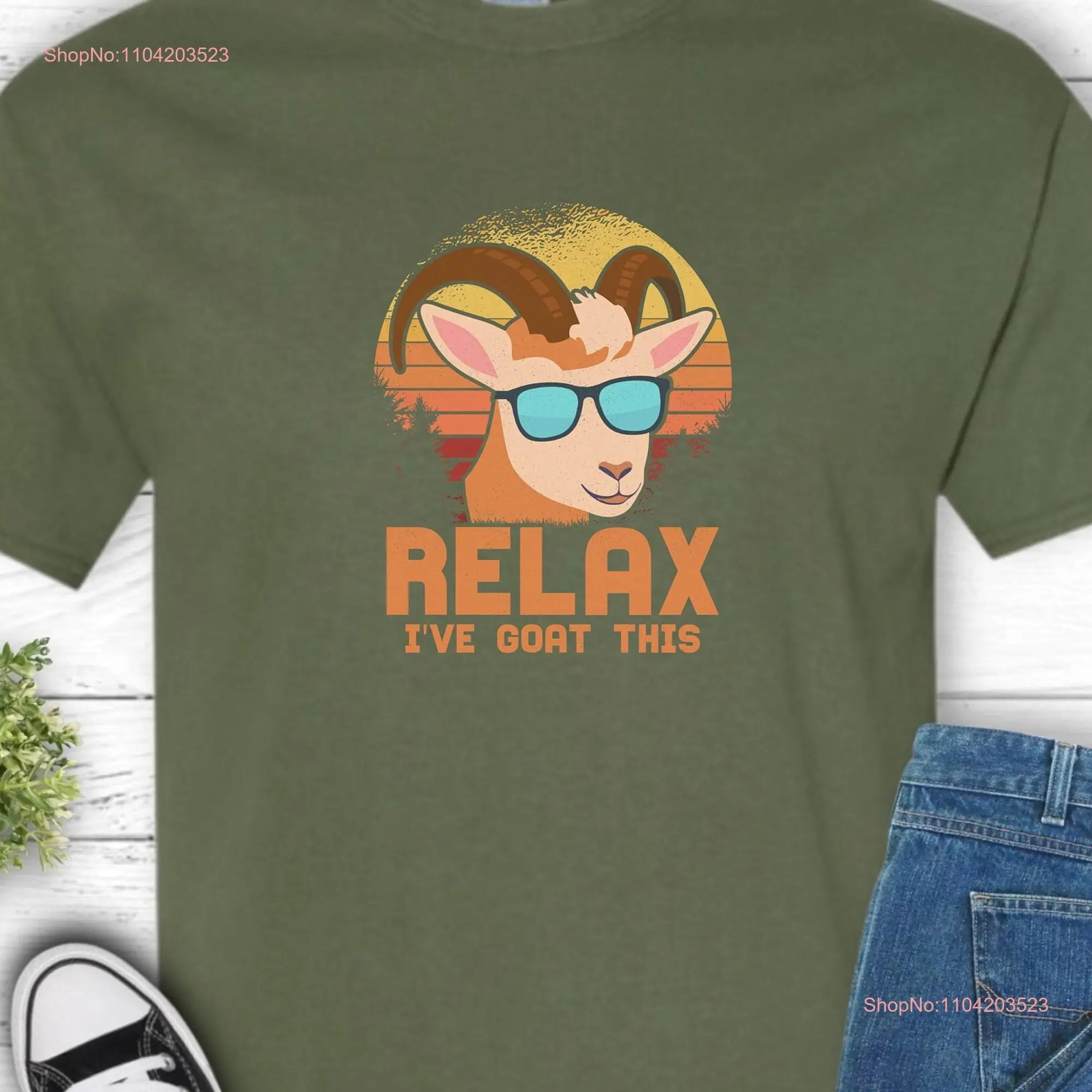 Футболка Relax I've Goat This Funny Screaming Meme s Crazy Lady с длинными или короткими рукавами