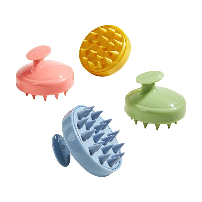 

Cleaning Wet And Dry Scalp Massage Brush Adult Baby Handle Hair Wet With Shampoo Cleaning Baby Comb Massage Dry
