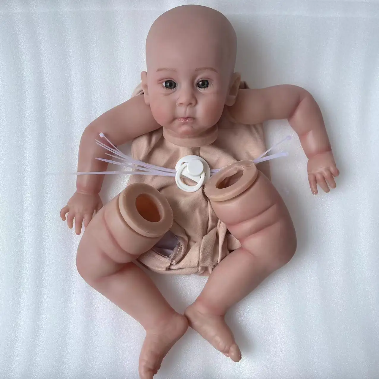 Комплект кукол Reborn Baby Huxley, мягкие виниловые детали для кукол, окрашенные вручную, 24 дюйма