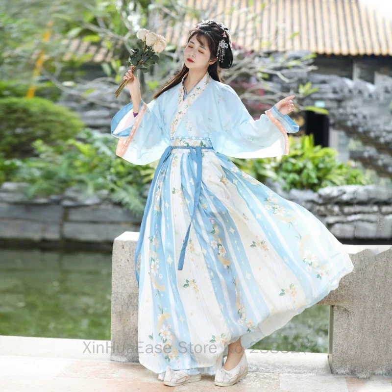 Женские платья Hanfu в стиле Хань элемент традиционная одежда старинном китайском