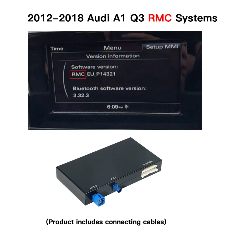 

Беспроводной Carplay для Audi A1 Q3 2013-2018 года Поддержка Android Auto Autolink Airplay Задняя камера Car Play