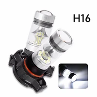 new h16 led foglights conversion kit bulbs high low beam 100w 6000k super white 3000k auto driving headlight high low 12v 24v
