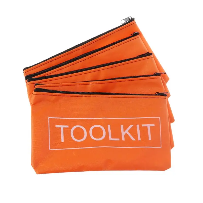 

5pcs Zipper Storage Bags Waterproof Oxford Cloth Tool Bag Hardware Toolkits Wholesale & Drop Ship