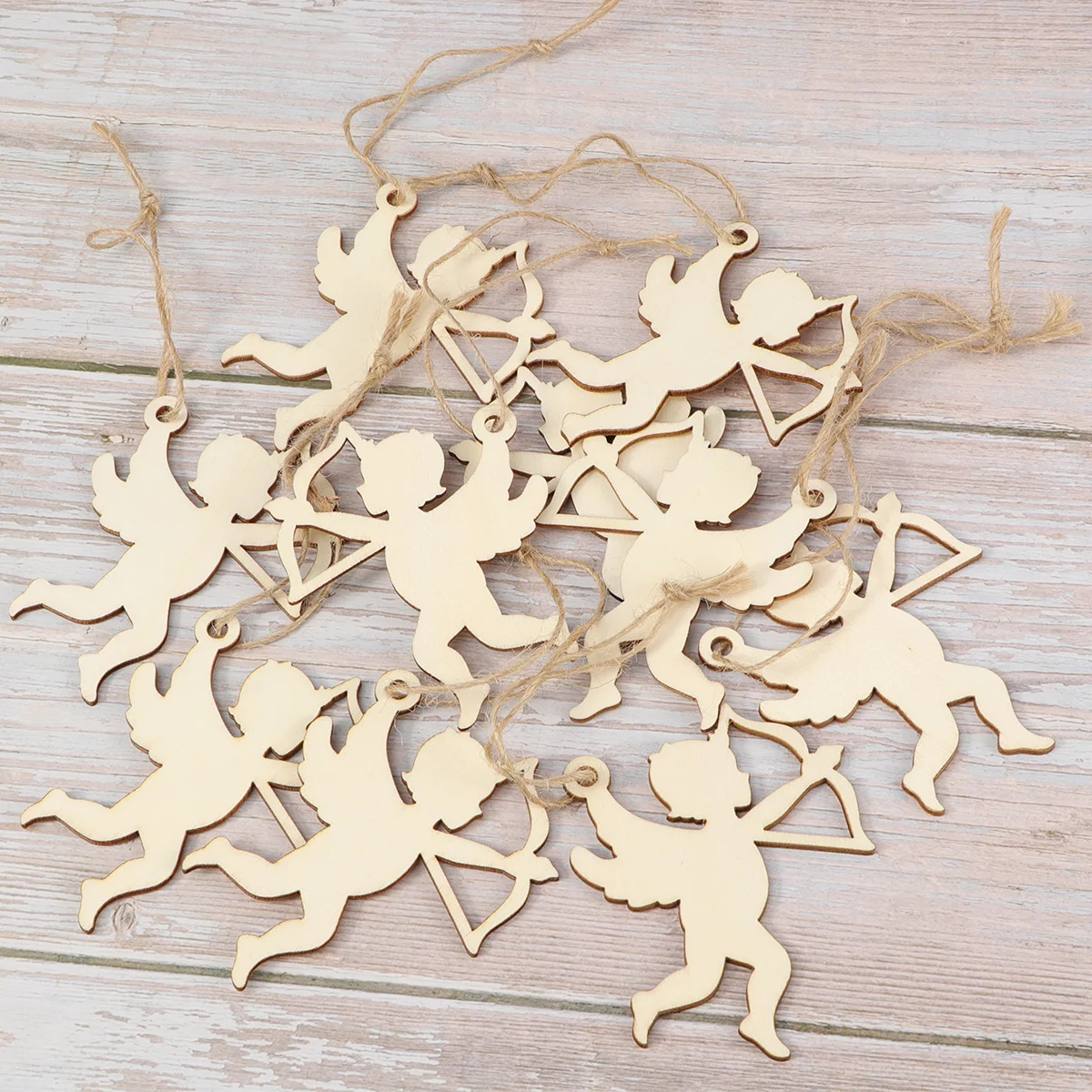 

10PCS Wedding Cutouts Valentine's Day Ornaments Cupid Decorations Ornaments Christmas Pendant