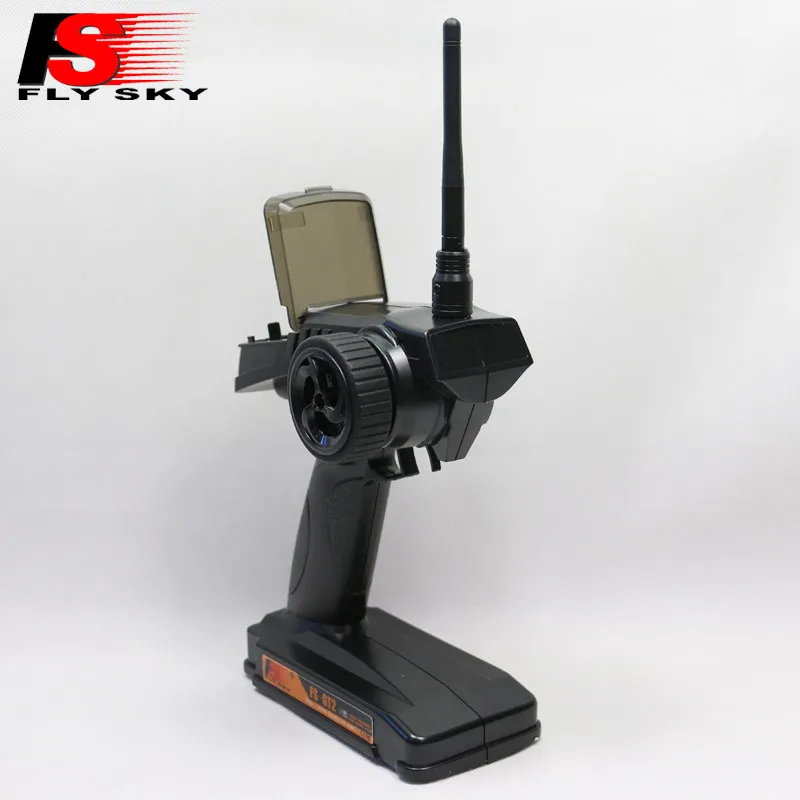 Фото Радиопередатчик FlySky FS-GT2 2CH 2.4G с рукояткой-пистолетом и приемником GR3E для радиоуправляемых машин и лодок №3