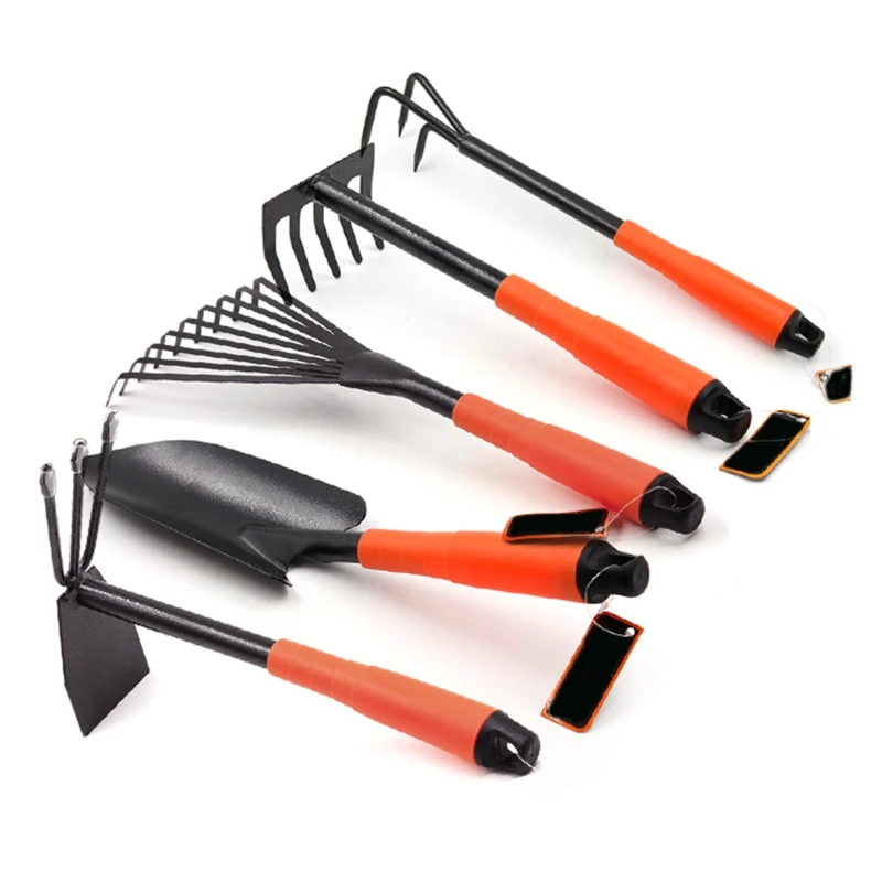 

Garden Tools Set Planting with Wide Narrow Shovel Rake Hoe For Garden Digging Loose Soil Plant Indoor Fairy Care Potting