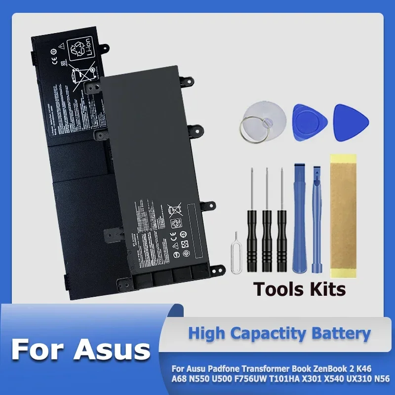 C11-A68 C41-N550 A41-K56 Аккумулятор для Ausu Padfone Transformer Book ZenBook 2 K46 A68 N550 U500 F756UW T101HA X301 X540 UX310 N56